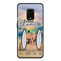 Personalized Surfing Phone Case - Couple And 2 Pets - Phone Case For Xiaomi, Huawei and Oppo- Surfing Partners For Life - CCS180