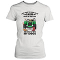 Personalized Tractor Farm Dog T-Shirt - Best Gift For Farmers/Dog Lovers - I Just Want To Work On My Farm Drive My Tractor And Hang Out With My Dogs