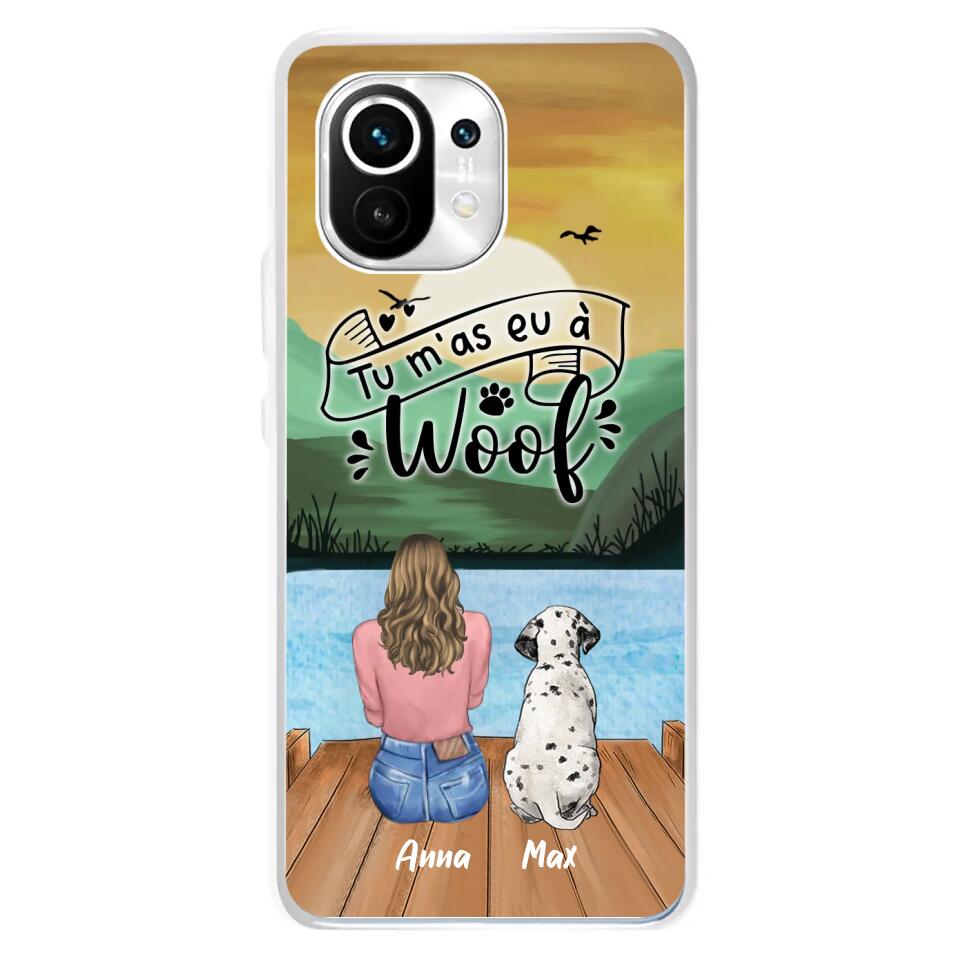 Personalized Dog Mom Phone Case - Gifts For Dog Lover/Mother's Day With Up to 5 Dogs - Tu M'á Eu À Woof - Case For Xiaomi/Oppo/Huawei