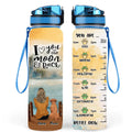 Personalized Dog Mom Water Tracker Bottle - Adult/Couple With Up to 4 Dogs - Gift Idea For Dog Lover/Mother's Day Gift - I Love You To The Moon & Back