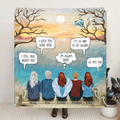 Personalized Memorial Quilt/Fleece Blanket - Up to 5 People - Gift Idea For Family