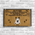 Personalized Dog Halloween Metal Sign - Up to 5 Dogs - Best Gift For Dog Lovers