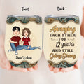 Personalized Couple Wine Tumbler - Gift Idea For Couple/Mother's Day/Father's Day - Annoying Each Other For 12 Years And Still Going Strong