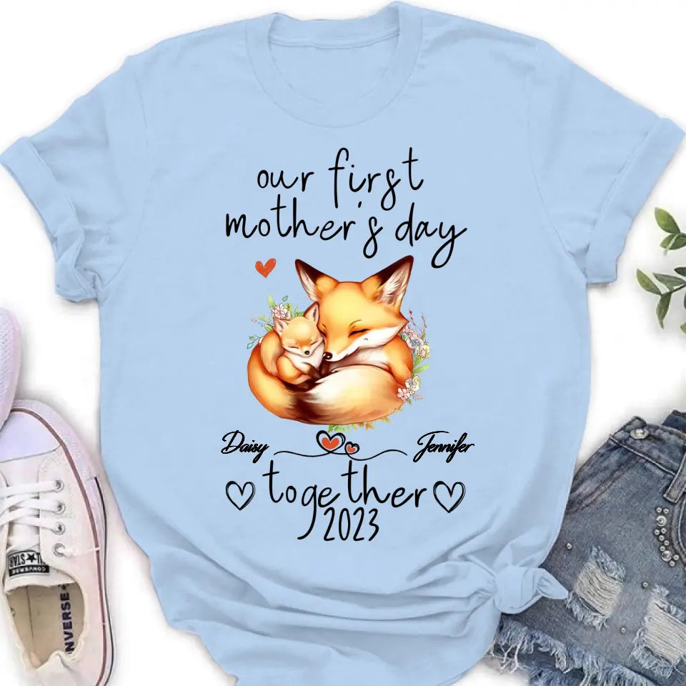 Personalized Mother's Day Baby Onesie/T-Shirt - Gift Idea For Mother's Day/Baby - Our First Mother's Day Together