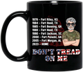 Custom Personalized Veteran Coffee Mug - Gift Idea For Veteran/Father's Day - Don't Tread On Me