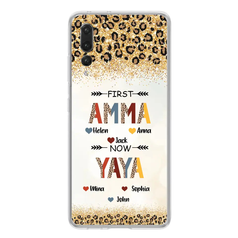 Personalized Grandma Phone Case - Up to 4 Kids And 8 Grandkids - Mother's Day Gift Idea for Grandma - First Mom Now Nana Kid And Grandkids - Cases For Xiaomi/Oppo/Huawei