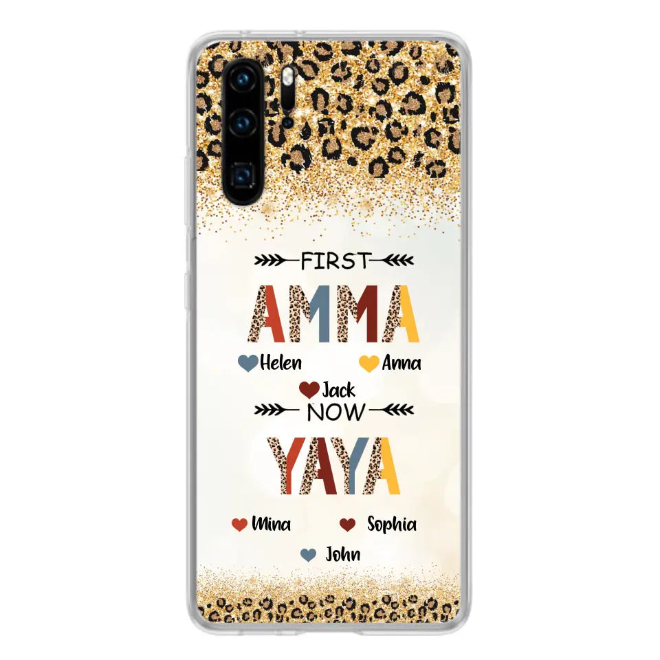 Personalized Grandma Phone Case - Up to 4 Kids And 8 Grandkids - Mother's Day Gift Idea for Grandma - First Mom Now Nana Kid And Grandkids - Cases For Xiaomi/Oppo/Huawei