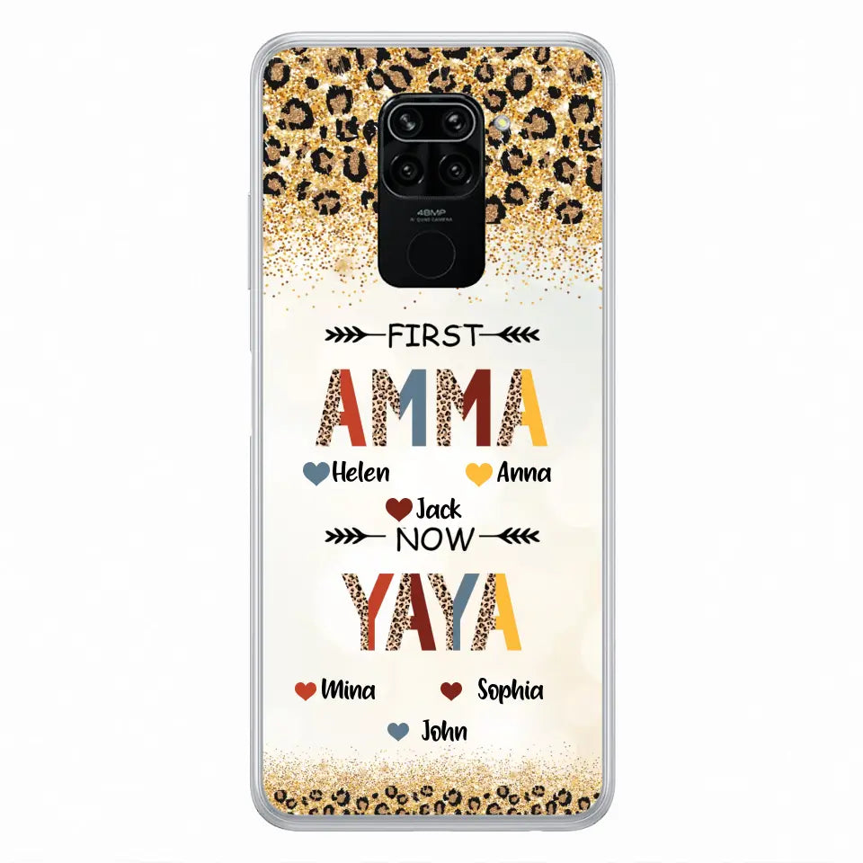 Personalized Grandma Phone Case - Up to 4 Kids And 8 Grandkids - Mother's Day Gift Idea for Grandma - First Mom Now Nana Kid And Grandkids - Cases For Xiaomi/Oppo/Huawei