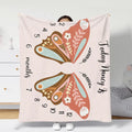 Personalized Baby Fleece Throw Blanket/Quilt - Birthday Gift Idea for Baby