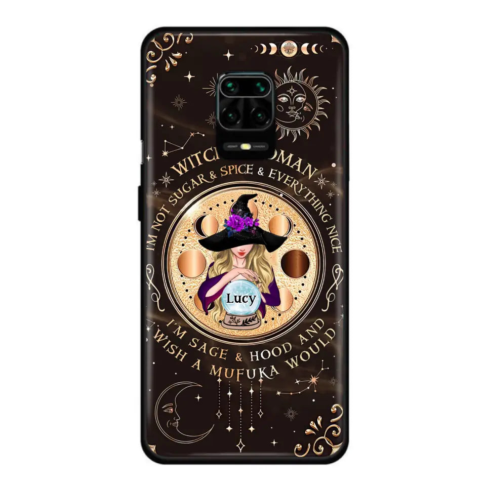 Custom Personalized Witchy Woman Phone Case - Gift Idea For Witch/ Friends/ Birthday/ Halloween Day - I'm Not Sugar & Spice & Everything Nice - Case For Xiaomi/ Oppo/ Huawei
