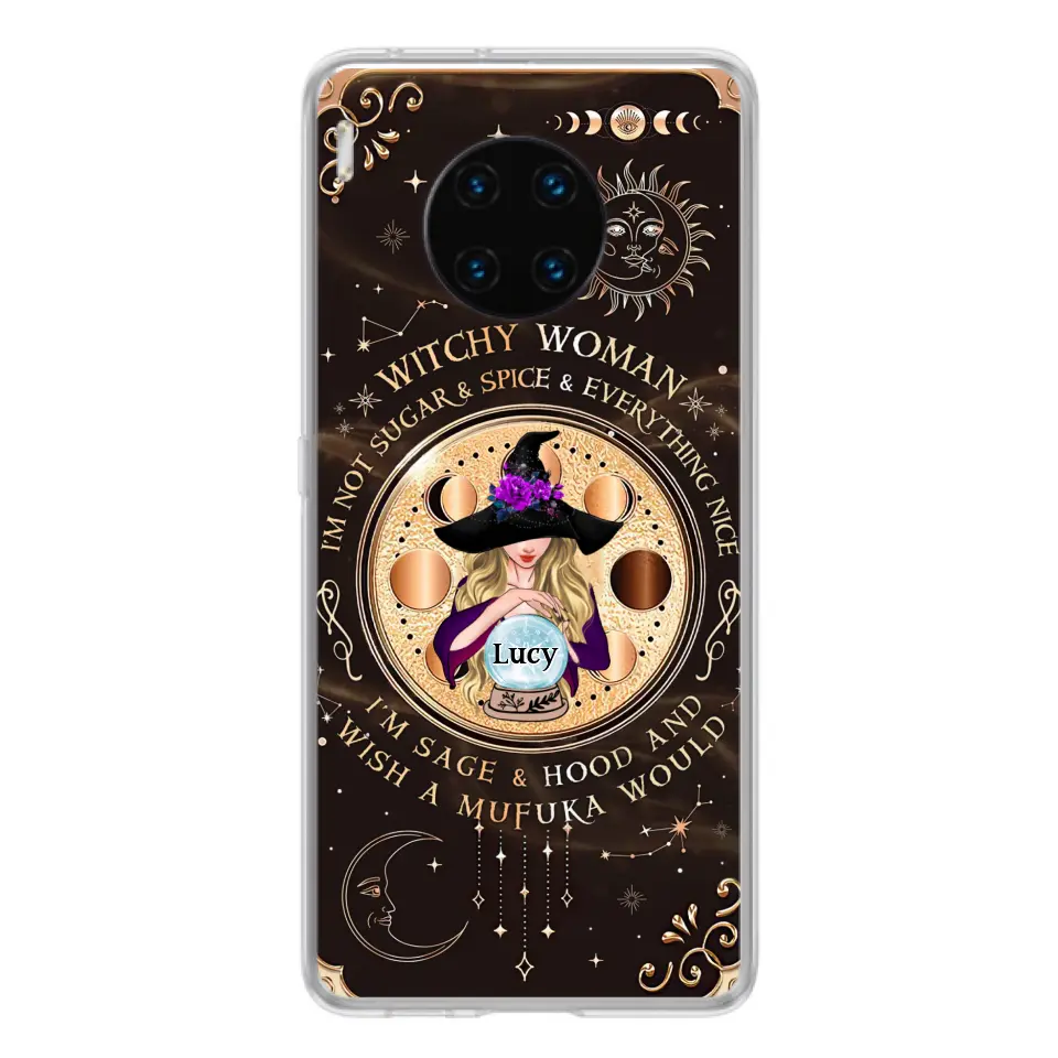 Custom Personalized Witchy Woman Phone Case - Gift Idea For Witch/ Friends/ Birthday/ Halloween Day - I'm Not Sugar & Spice & Everything Nice - Case For Xiaomi/ Oppo/ Huawei