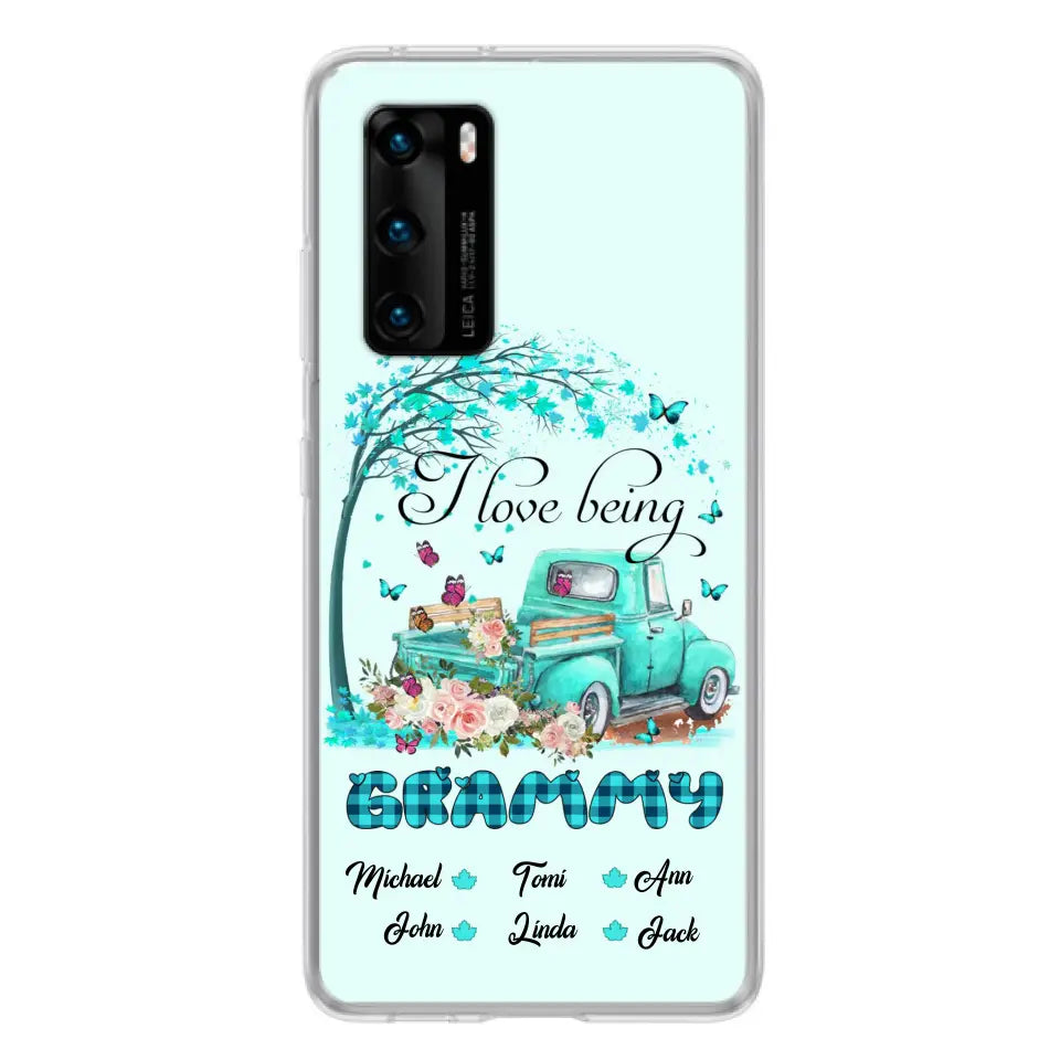 Personalized Grandma Phone Case - I Love Being Grandma - R5OIKQ -TQ - Case For iPhone And Samsung