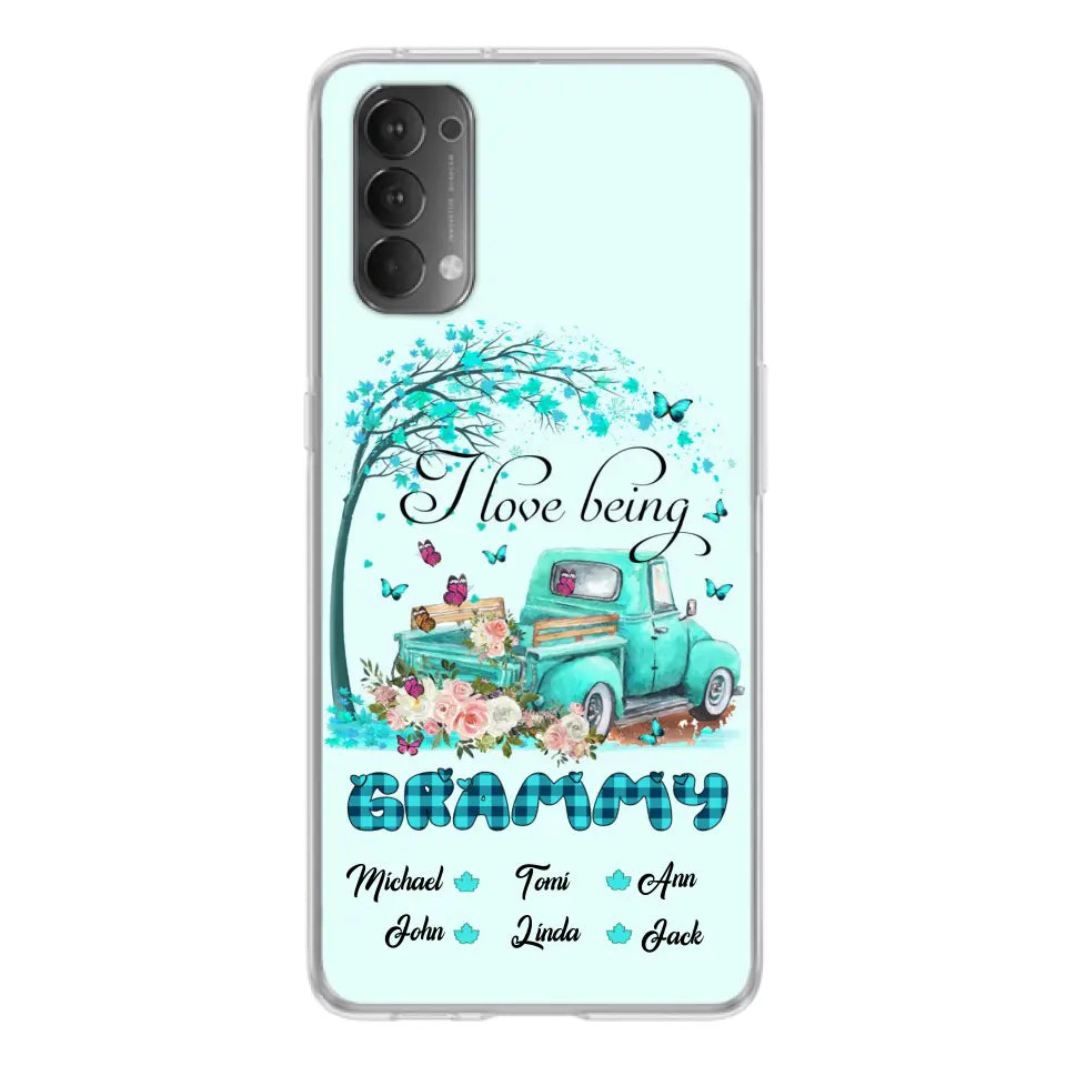 Personalized Grandma Phone Case - I Love Being Grandma - R5OIKQ -TQ - Case For iPhone And Samsung