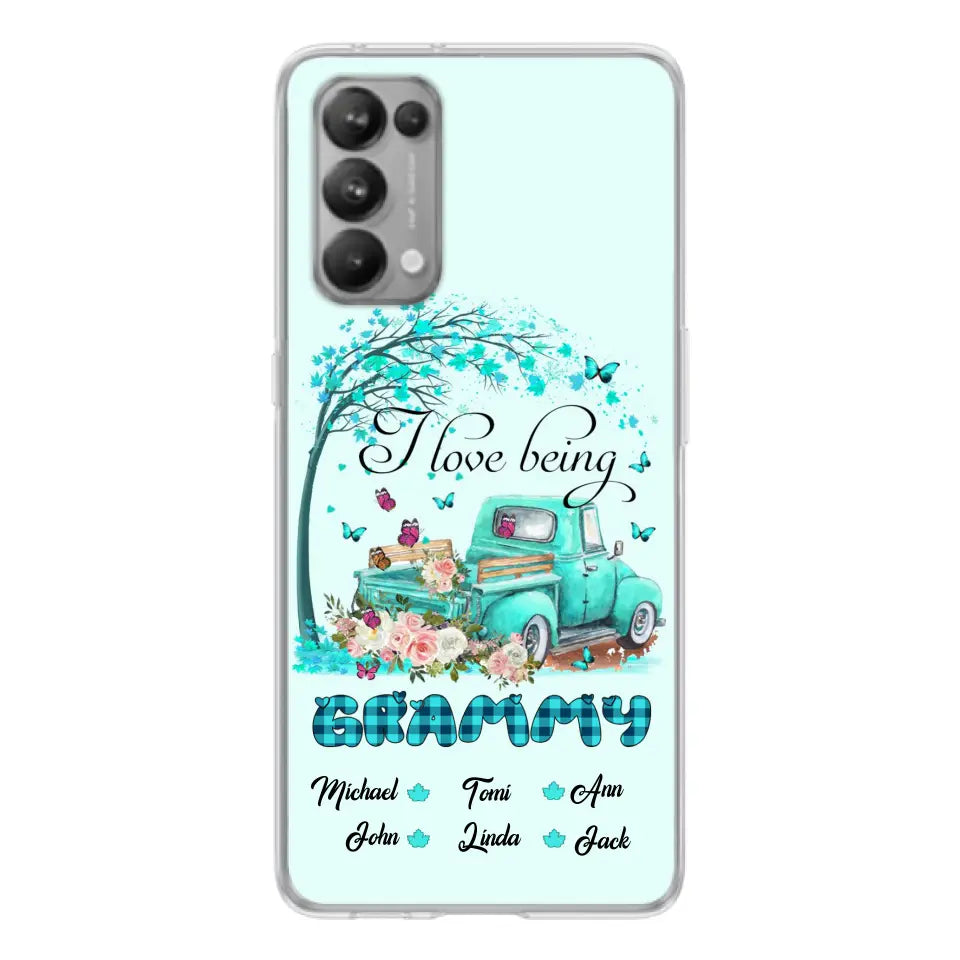 Personalized Grandma Phone Case - I Love Being Grandma - R5OIKQ -TQ - Case For iPhone And Samsung