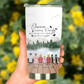 Personalized Family Tumbler - Up to 4 Pets -Gift Idea for Father's Day/Mother's Day/Family - Ohana Means Family And Family Means Nobody Gets Left Behind Or Forgotten
