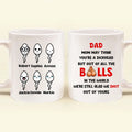 Personalized Sperms Coffee Mug - Gift Idea From Kids to Father/For Father's Day - Up to 6 Sperms - We Are Still Glad We Shot Out Of Yours