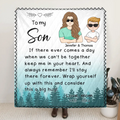Personalized To My Son/ Daughter Fleece Throw Blanket/Quilt - Gift Idea From Mom To Kid - Always Remember I'll Stay There Forever