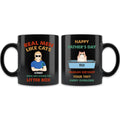 Personalized Cat Dad Coffee Mug - Up to 4 Cats - Father's Day Gift Idea For Cat Lovers - Happy Father's Day Human Servant