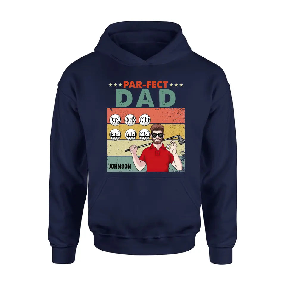 Personalized Golf Grandpa/Dad Shirt/Hoodie - Gift Idea For Grandpa/Father's Day - Par-fect Dad