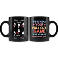 Personalized Sperms Coffee Mug - Gift Idea For Father's Day - Up to 6 Sperms - We're Glad Your Pull Out Game Was Weak Af Happy Father's Day