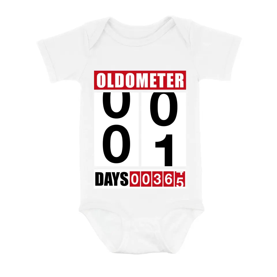 Personalized Oldometer Shirt/Baby Onesie - Gift Idea For Father/Baby/Father's Day