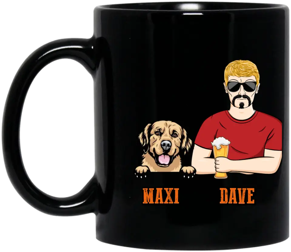 Personalized Dog Daddy Mug - Gift Idea For Father's Day/Dog Lovers - Any Man Can Be A Father But It Takes Someone Special To Be A Dog Daddy