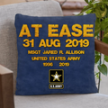 Custom Personalized Veteran Pillow Cover - Gift Idea For Veteran - At Ease