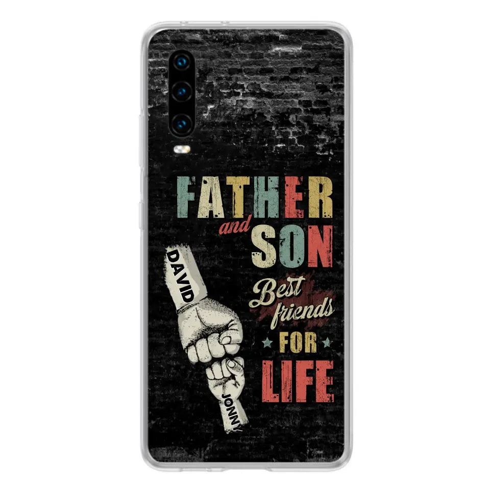 Personalized Father Phone Case - Up to 5 Children - Father's Day Gift Idea from Sons/Daughters - Father And Son/Daughter Best Friends For Life - Case for Xiaomi/Huawei/Oppo