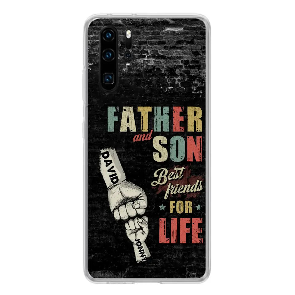 Personalized Father Phone Case - Up to 5 Children - Father's Day Gift Idea from Sons/Daughters - Father And Son/Daughter Best Friends For Life - Case for Xiaomi/Huawei/Oppo
