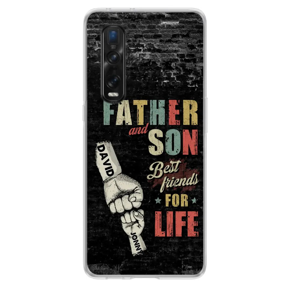 Personalized Father Phone Case - Up to 5 Children - Father's Day Gift Idea from Sons/Daughters - Father And Son/Daughter Best Friends For Life - Case for Xiaomi/Huawei/Oppo