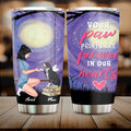 Personalized Dog Mom Tumbler - Gift Idea For Dog Mom - Your Paw Prints Are Forever In Our Hearts