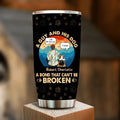 Personalized Dog Dad Tumbler - Gift Idea For Father's Day/Dog Lovers - Up to 4 Dogs - A Guy And His Dog A Bond That Can't Be Broken