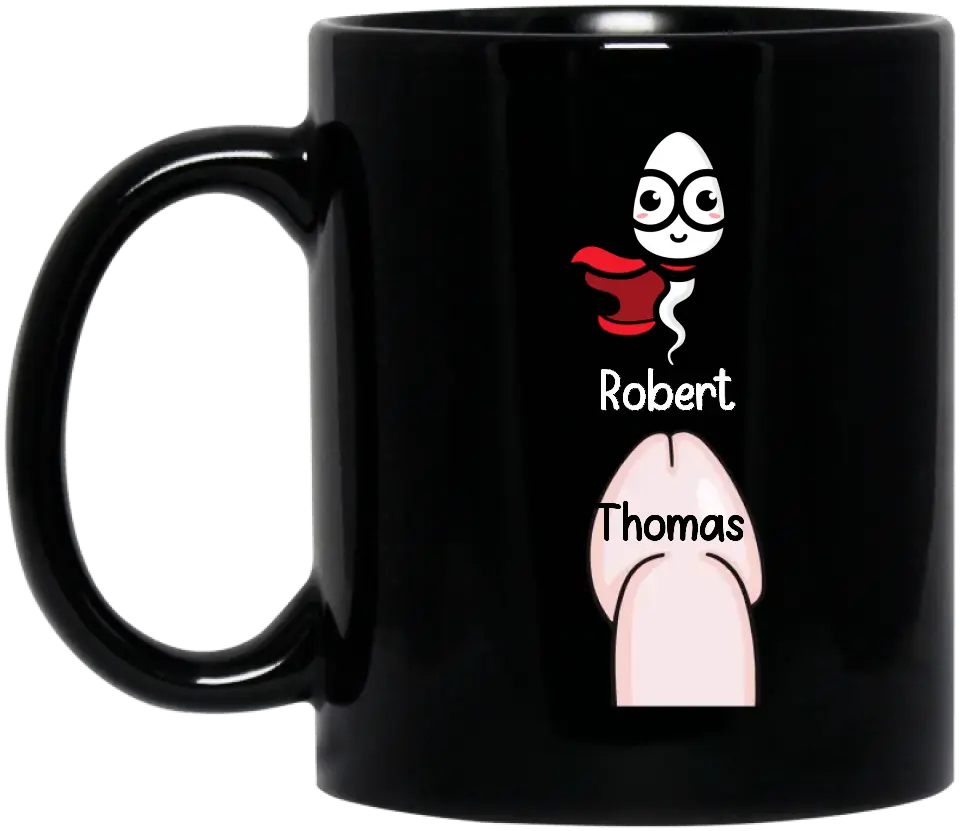 Personalized Sperms Coffee Mug - Gift Idea For Father's Day From Kids - Up to 5 Sperms - I Can't Believe A Massive Legend Came Out Of Your Little Wiener