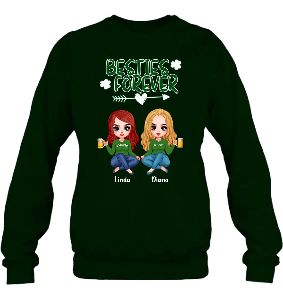 Personalized Friends T-shirt and Sweatshirt - Gift For Best Friends - Besties Forever