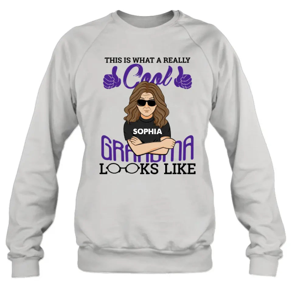 Personalized Cool Grandma Shirt/Hoodie - Gift Idea For Grandma - This Is What A Really Cool Grandma Looks Like