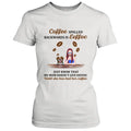 Personalized Coffee Spelled Pet Mom T-shirt/Pullover Hoodie - Girl With Up to 5 Cats/Dogs - Best Gift For Coffee Lover