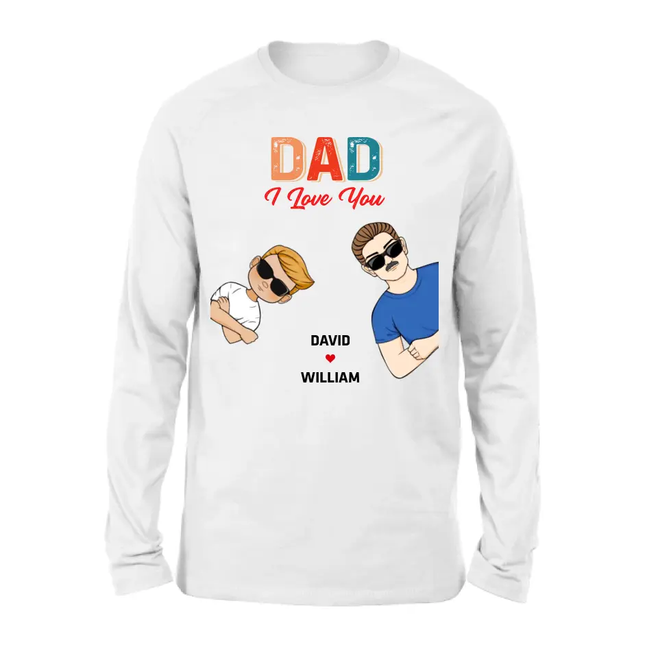 Personalized Dad Shirt/Hoodie - Up to 2 Children & 2 Pets - Father's Day Gift Idea - Dad We Love You