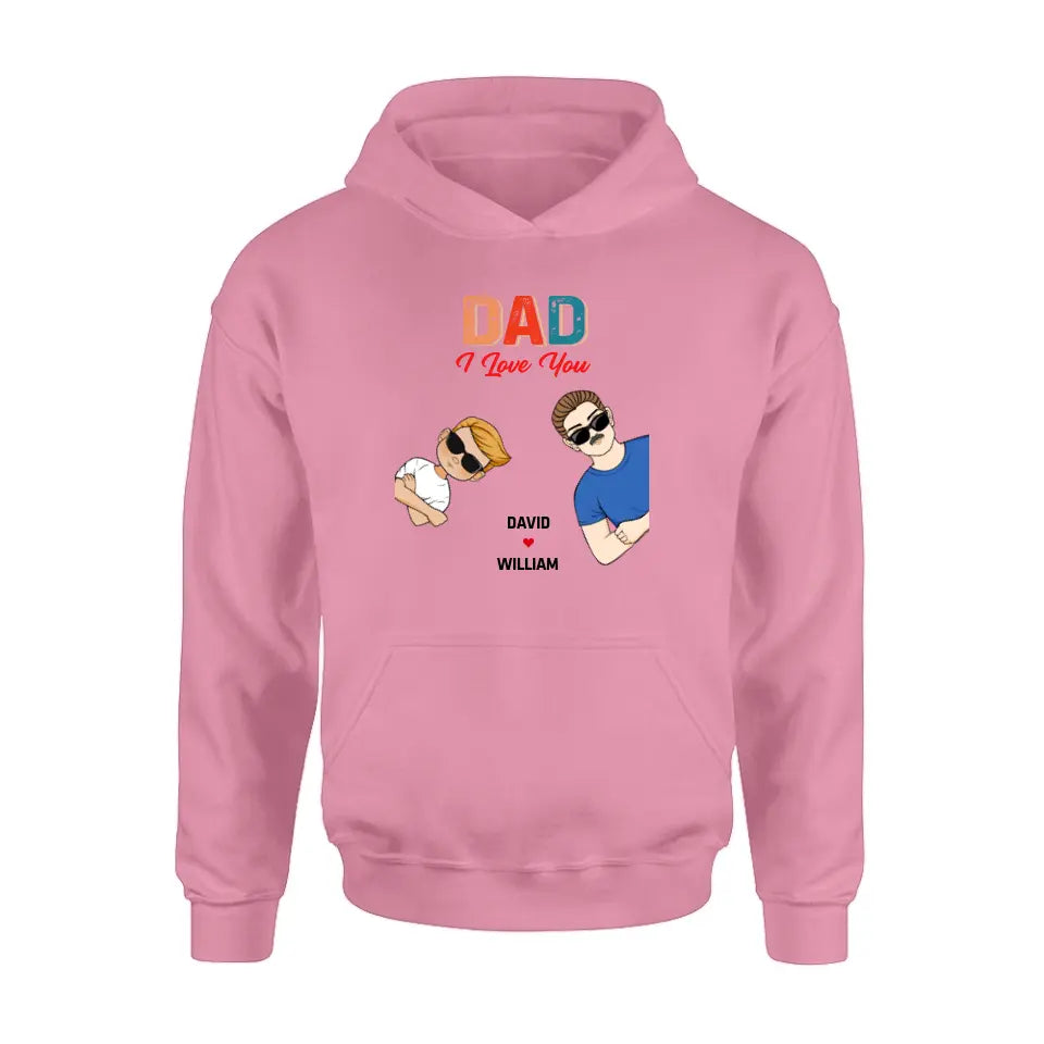 Personalized Dad Shirt/Hoodie - Up to 2 Children & 2 Pets - Father's Day Gift Idea - Dad We Love You