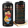 Personalized Couple 4 In 1 Can Cooler Tumbler - Gift Idea For Couple/Wife - To My Wife Never Forget That I Love You