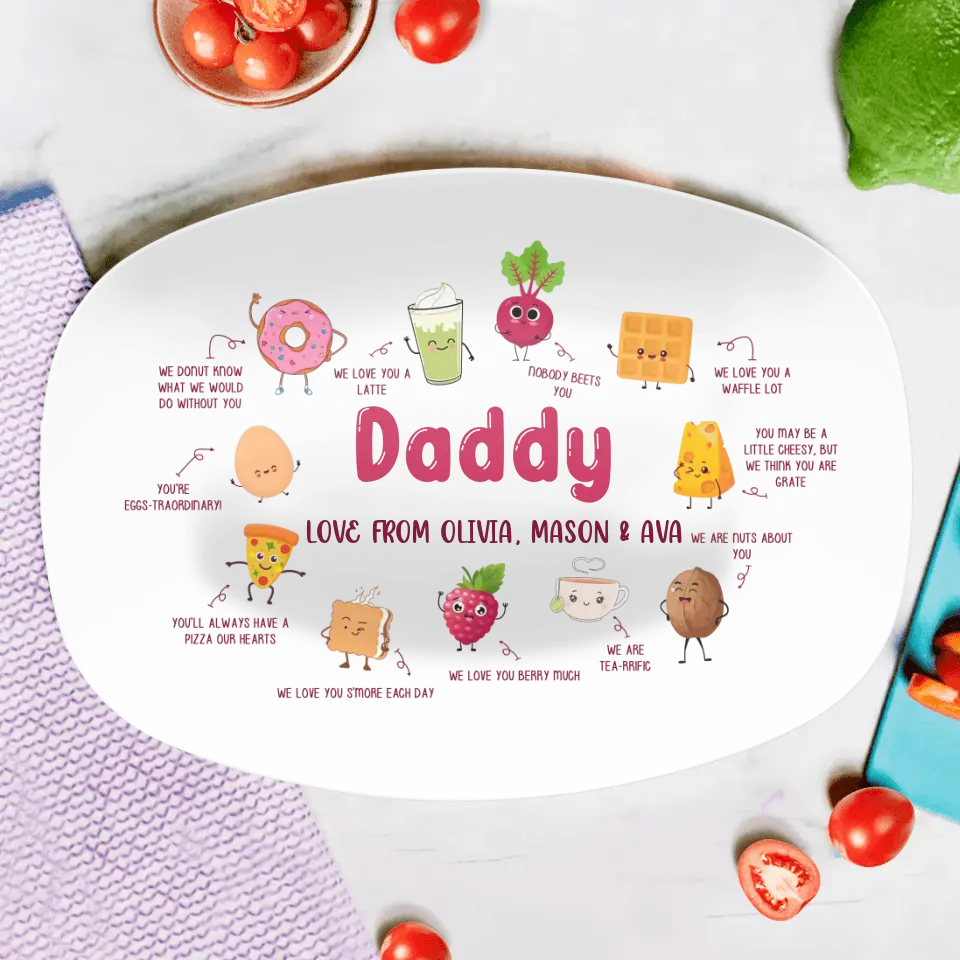 Personalized Family Serving Platter - Gift Idea For Family