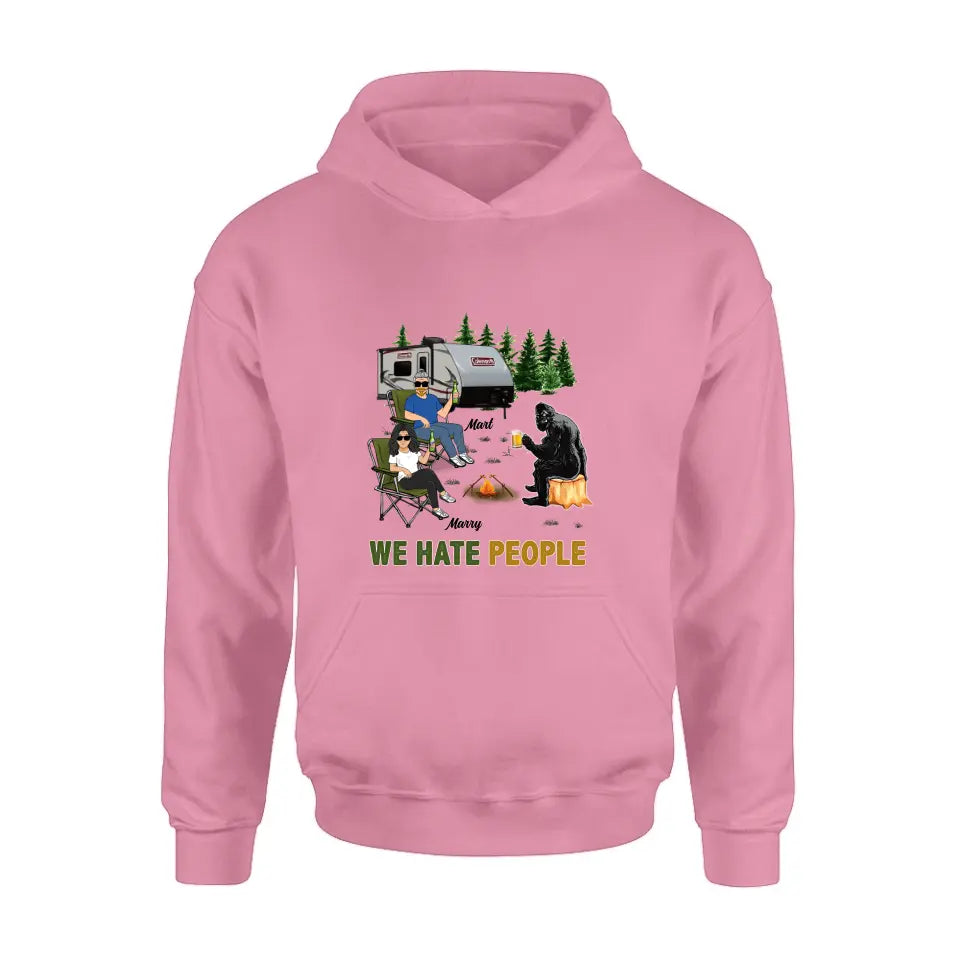 Personalized Camping Shirt/Hoodie - Gift Idea For Camping Lover - We Hate People