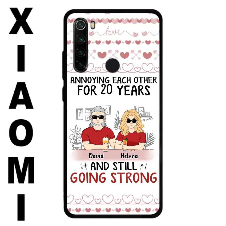 Custom Personalized Couple Phone Case - Best Gift Idea For Couple/Husband/Father's Day - Annoying Each Other For 20 Years And Still Going Strong - Case For Oppo/Xiaomi/Huawei