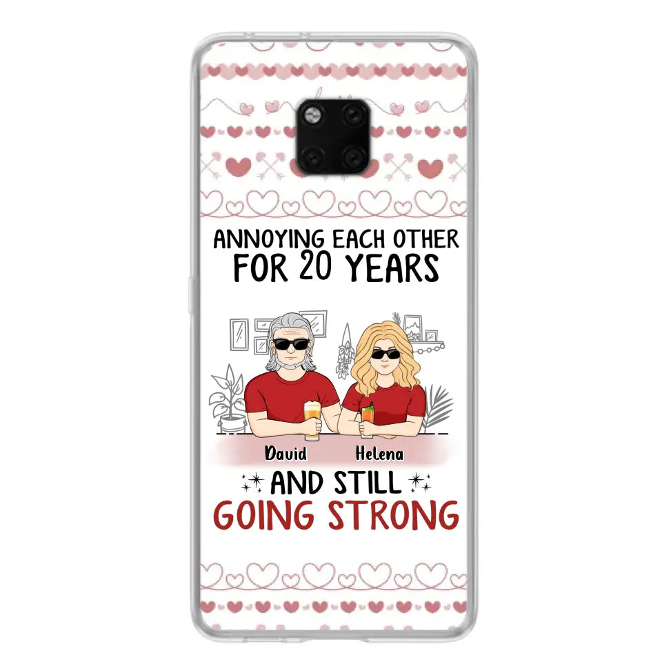 Custom Personalized Couple Phone Case - Best Gift Idea For Couple/Husband/Father's Day - Annoying Each Other For 20 Years And Still Going Strong - Case For Oppo/Xiaomi/Huawei