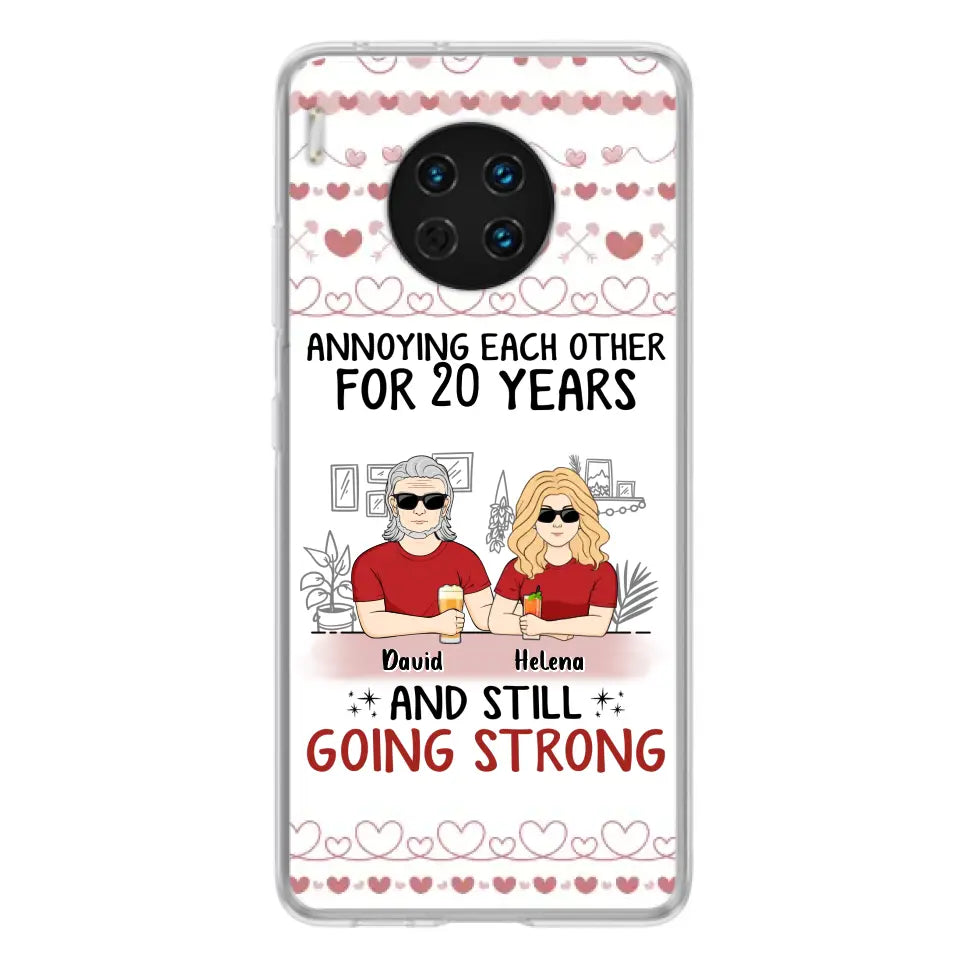 Custom Personalized Couple Phone Case - Best Gift Idea For Couple/Husband/Father's Day - Annoying Each Other For 20 Years And Still Going Strong - Case For Oppo/Xiaomi/Huawei