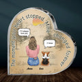 Personalized Memorial Dog Heart-Shaped Plaque - Memorial Gift For Dog Lover