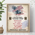 Personalized Veteran Poster - Gift Idea For Veteran/Independence Day - Freedom Tour Born To Be Free