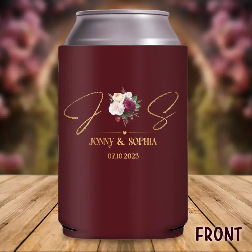 Personalized Pet Photo Wedding Can Cooler - Wedding Gift Idea for Couple/Pet Lovers - My Humans Are Engaged