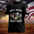 Personalized Veteran T-shirt - Gift Idea For Veteran - Once A Soldier Always A Soldier