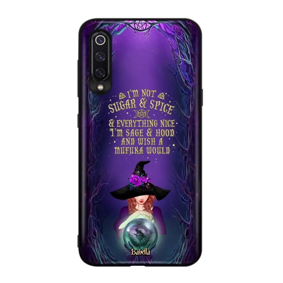 Custom Personalized Witch Phone Case - Gift Idea for Witch Lovers - I'm Not Sugar & Spice & Everything Nice - Case for Xiaomi/Huawei/Oppo