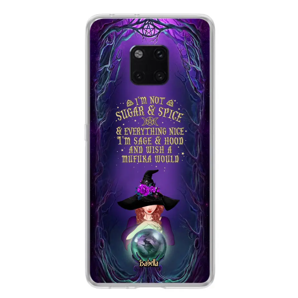 Custom Personalized Witch Phone Case - Gift Idea for Witch Lovers - I'm Not Sugar & Spice & Everything Nice - Case for Xiaomi/Huawei/Oppo